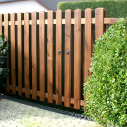 Portillon en Bois Rustique pour un Accueil Chaleureux Villepinte